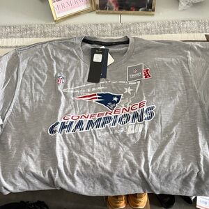 Gray NFL patriots Conference Champions Men's Shirt sz 3xl